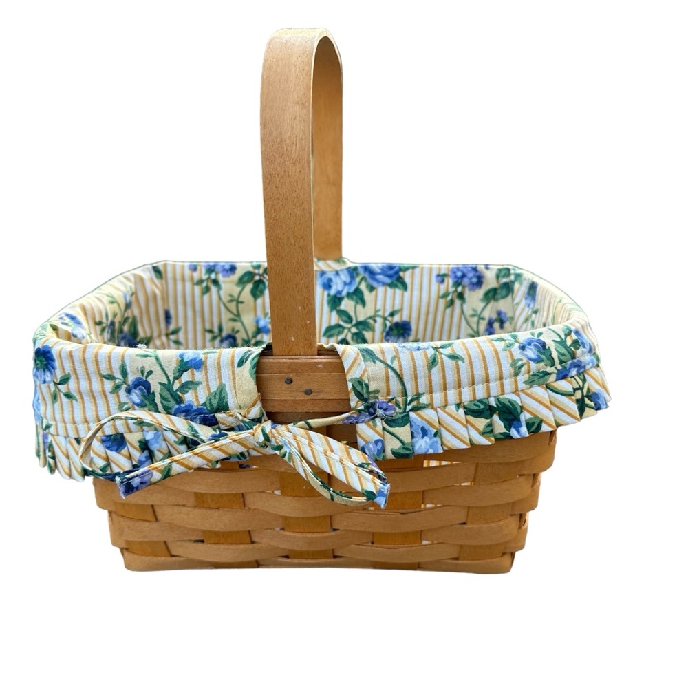 Longaberger Basket with Rose Trellis liner